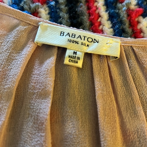 Babaton pink silk top - Picture 7 of 11